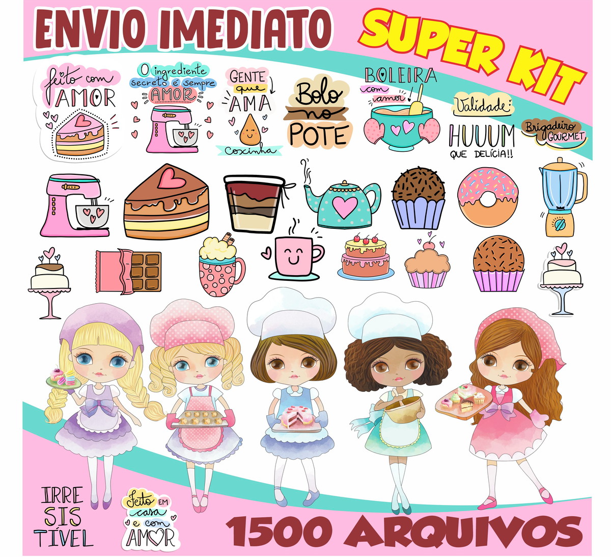 Kit Digital Confeitaria