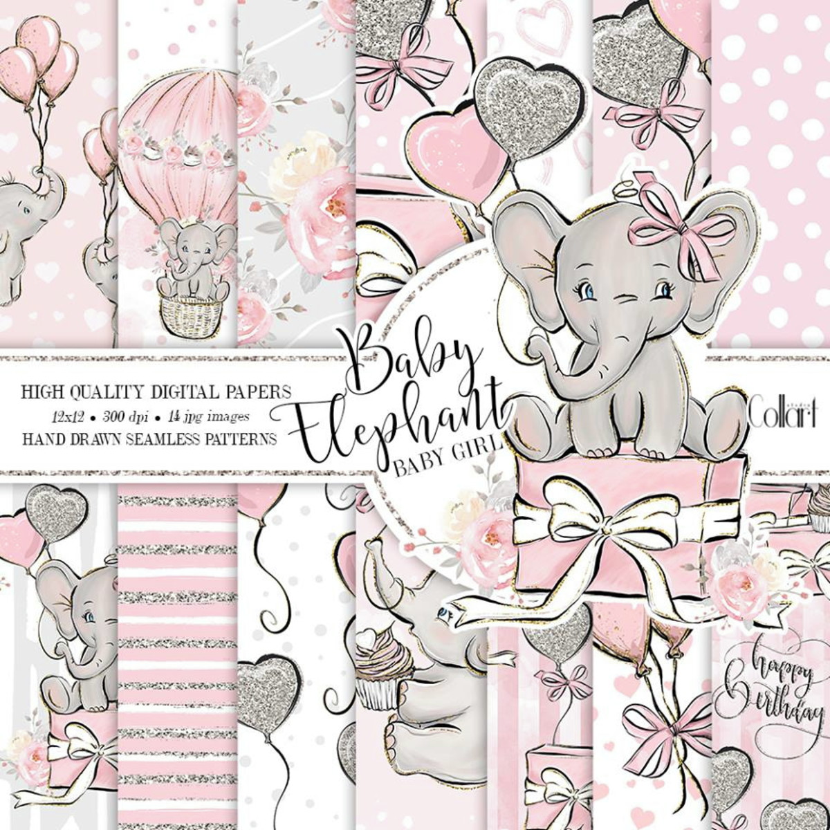 Kit Digital Elefantinho Luxo COMPLETO - Imagem 2