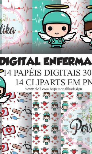 KIT DIGITAL ENFERMAGEM CUTE