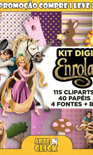 Kit Digital Enrolados (rapunzel)