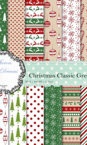Kit Digital Estampas de Natal Classicos