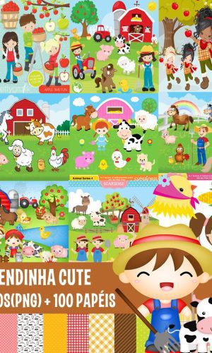 KIT DIGITAL FAZENDINHA CUTE