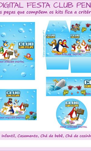 Kit Digital Festa Club Penguin