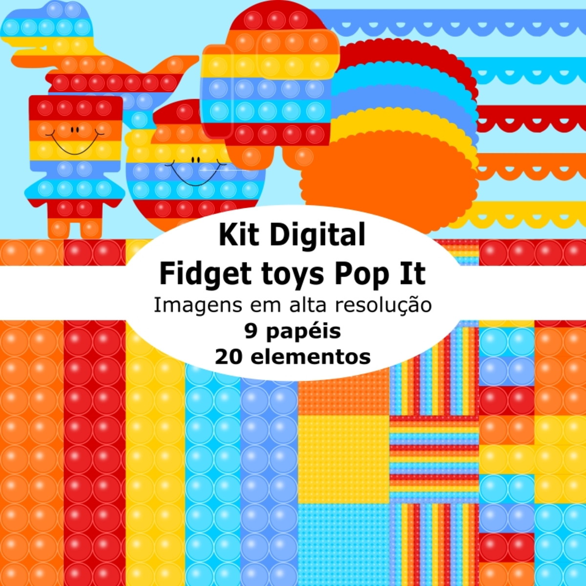 Kit digital Fidget toys Pop It - Imagem 4