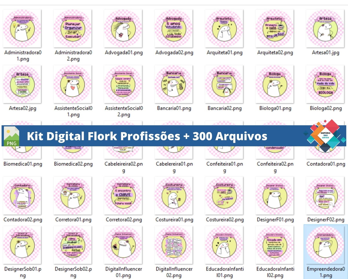 Kit Digital Flork Profissões - Imagem 5