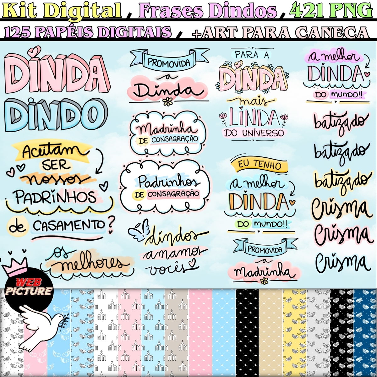 Kit Digital Frases Dindos