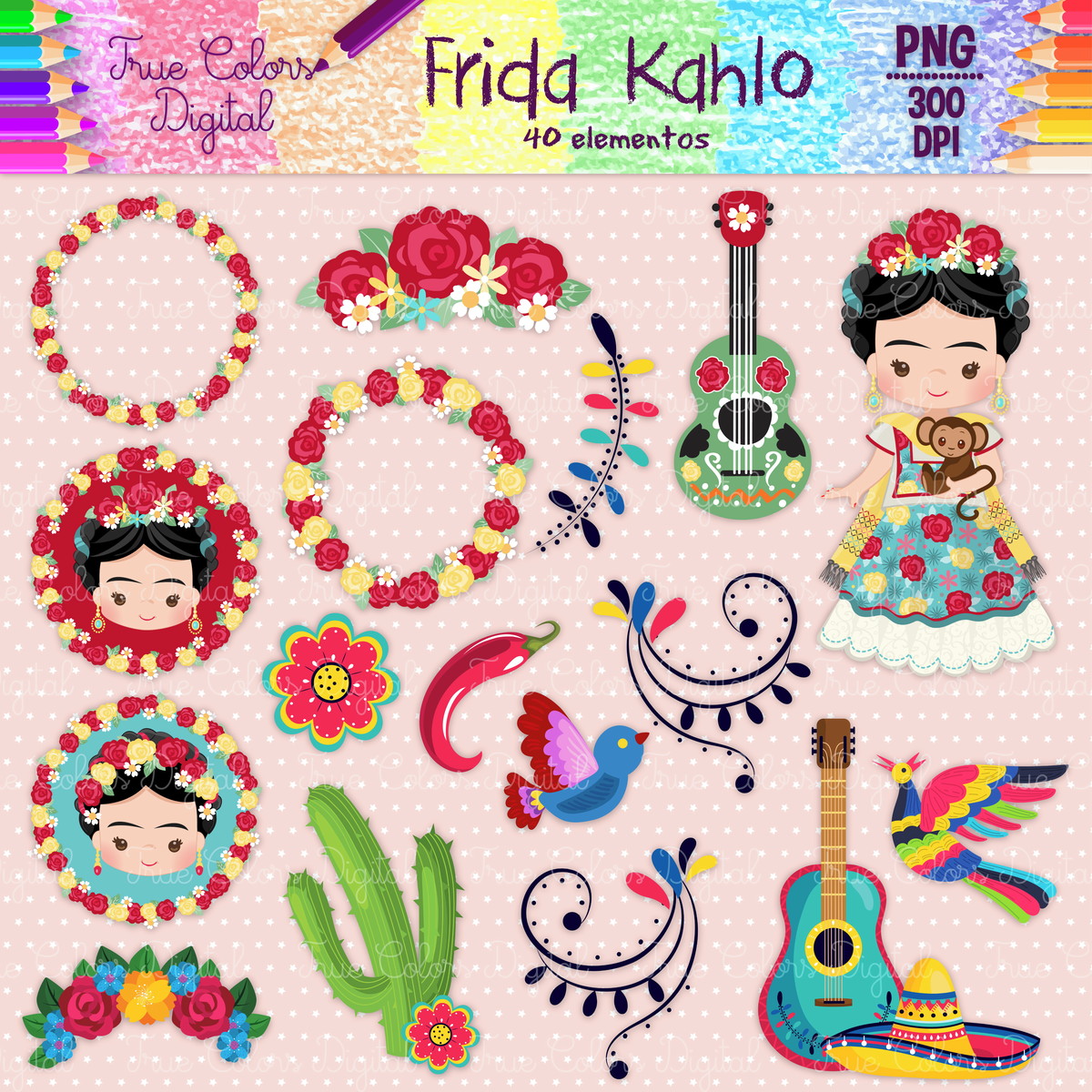 Kit Digital Frida Kahlo - Imagem 2