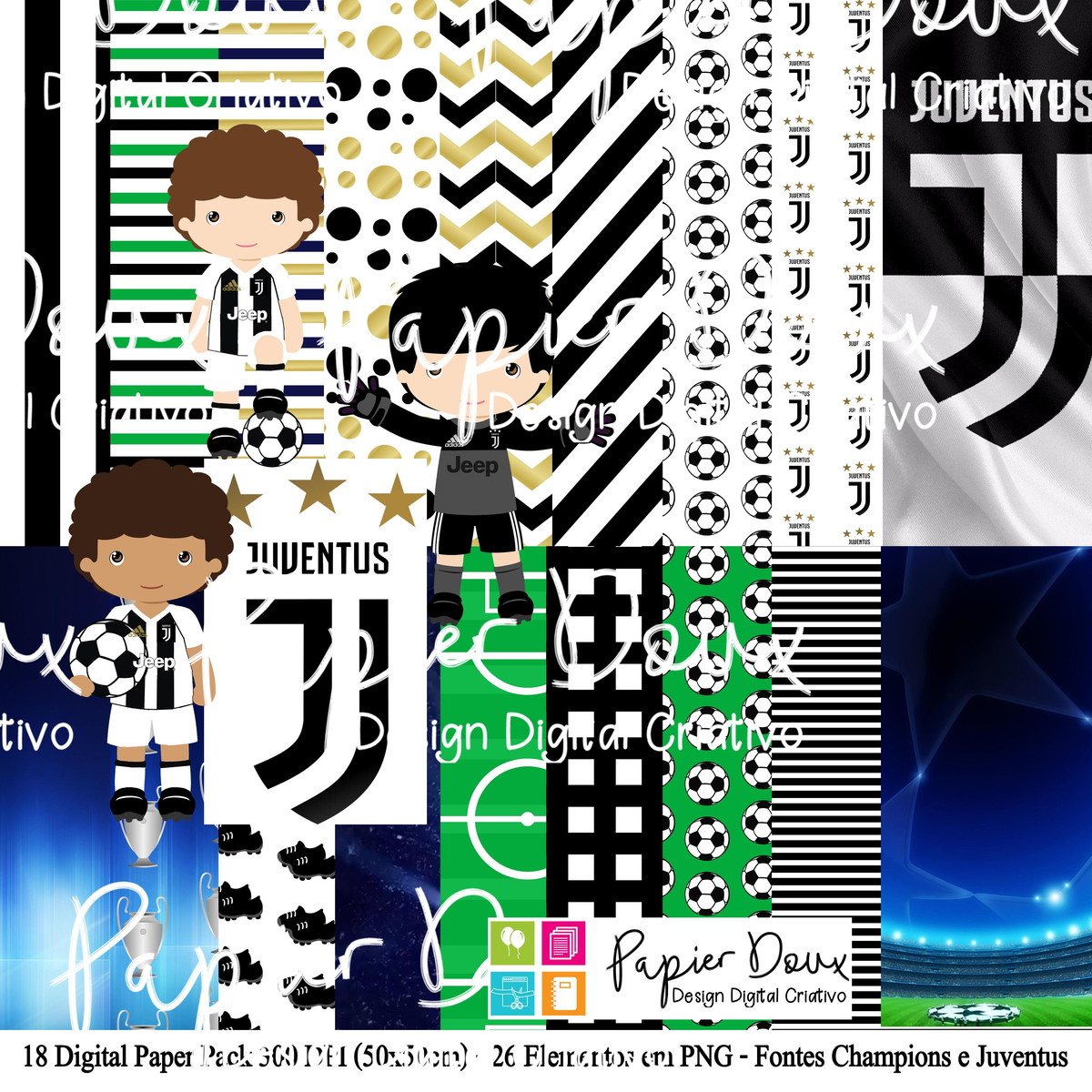 Kit Digital Futebol Juventus