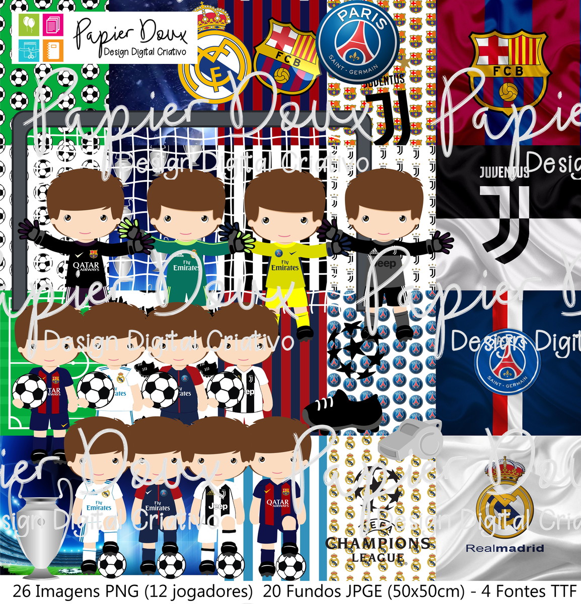 Kit Digital Futebol Pack Champions League