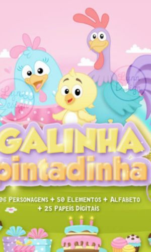 Kit Digital Galinha Pintadinha Candy