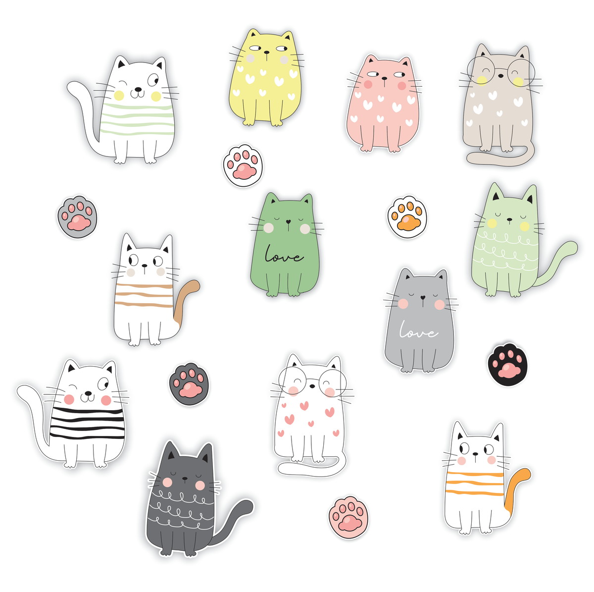 Kit Digital Gatinhos PNG e PDF - Imagem 2