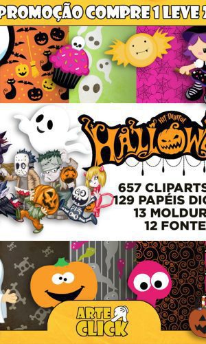 Kit Digital Halloween (dia das Bruxas)
