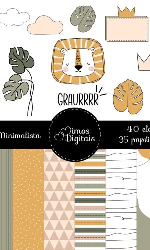 Kit Digital Leaozinho Minimalista