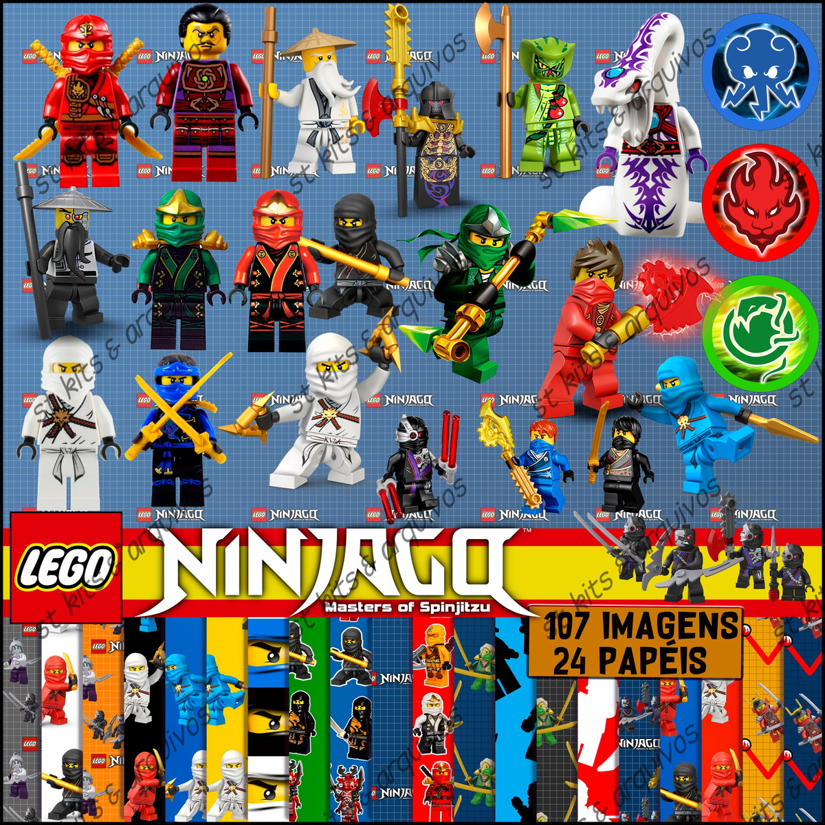 Kit Digital Lego Ninjago