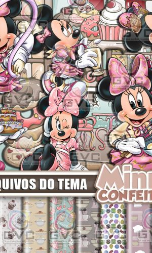 Kit Digital Minnie Confeiteira