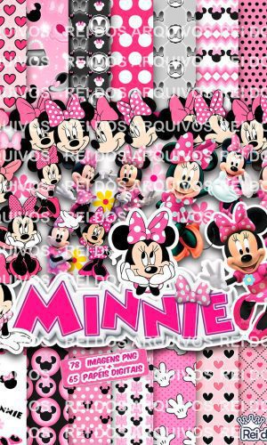Kit digital Minnie Rosa