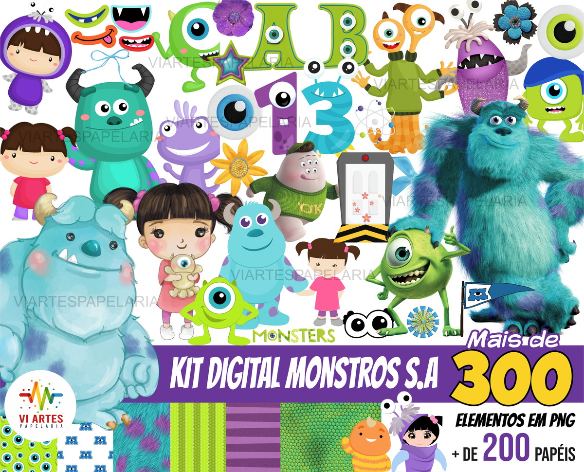 KIT DIGITAL MONSTROS S/A +MAIS UM KIT DIGITAL A SUA ESCOLHA