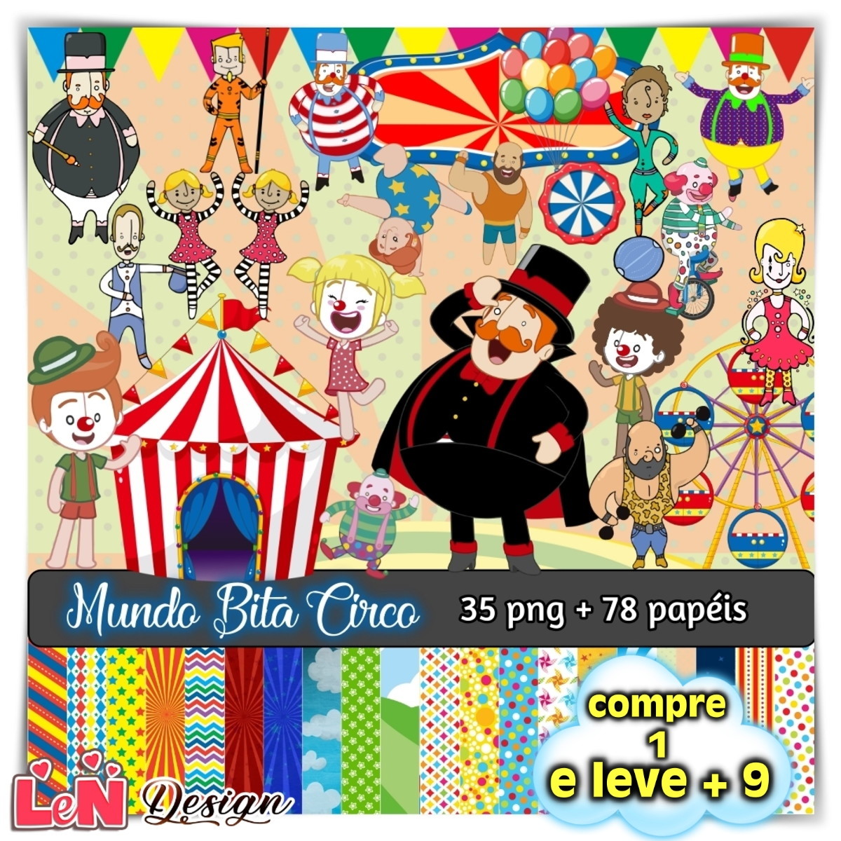 Kit Digital Mundo Bita Circo