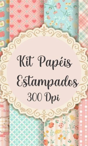 Kit Digital Papéis Estampados