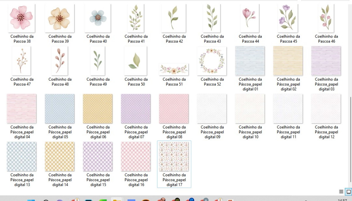 Kit Digital Páscoa Aquarela - Imagem 3