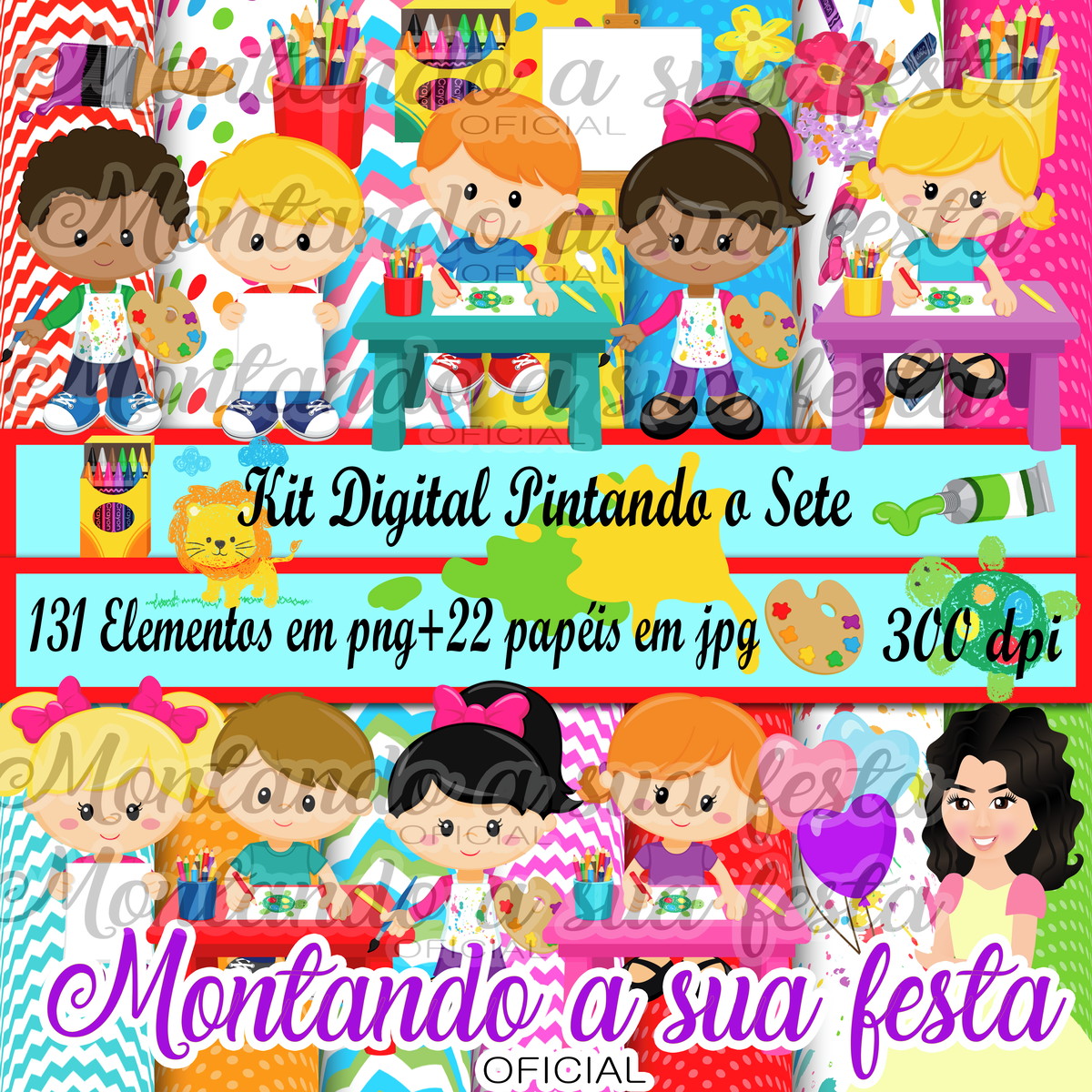 Kit Digital Pintando o Sete