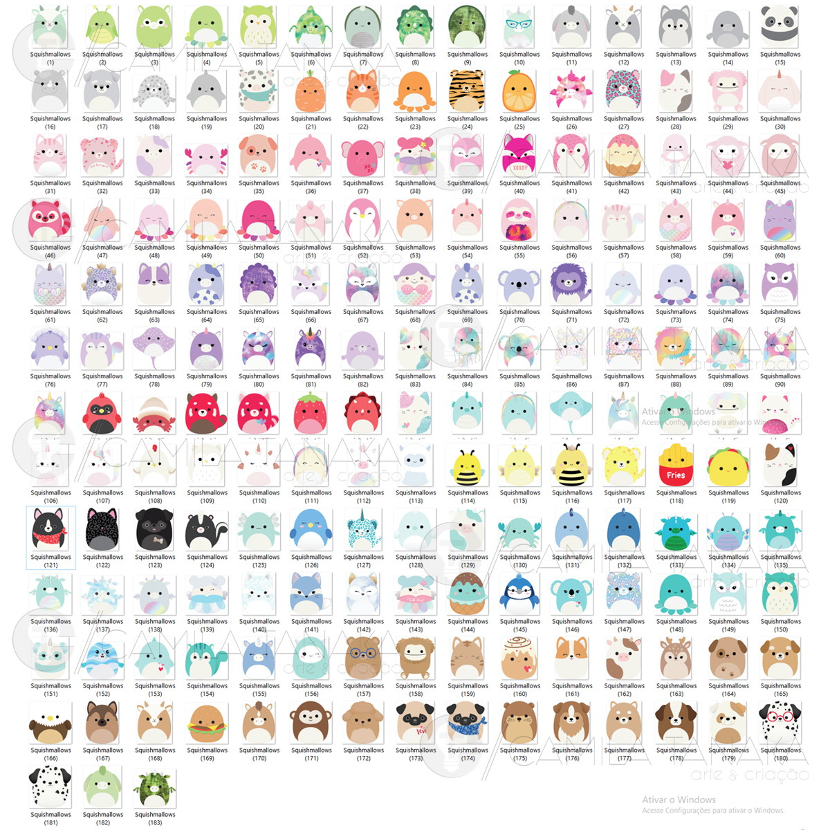 Kit Digital Png Squishmallows (pague 1 Leve 3) - Imagem 2