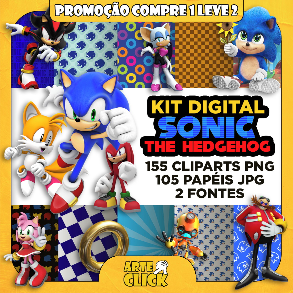 Kit Digital Sonic The Hedgehog