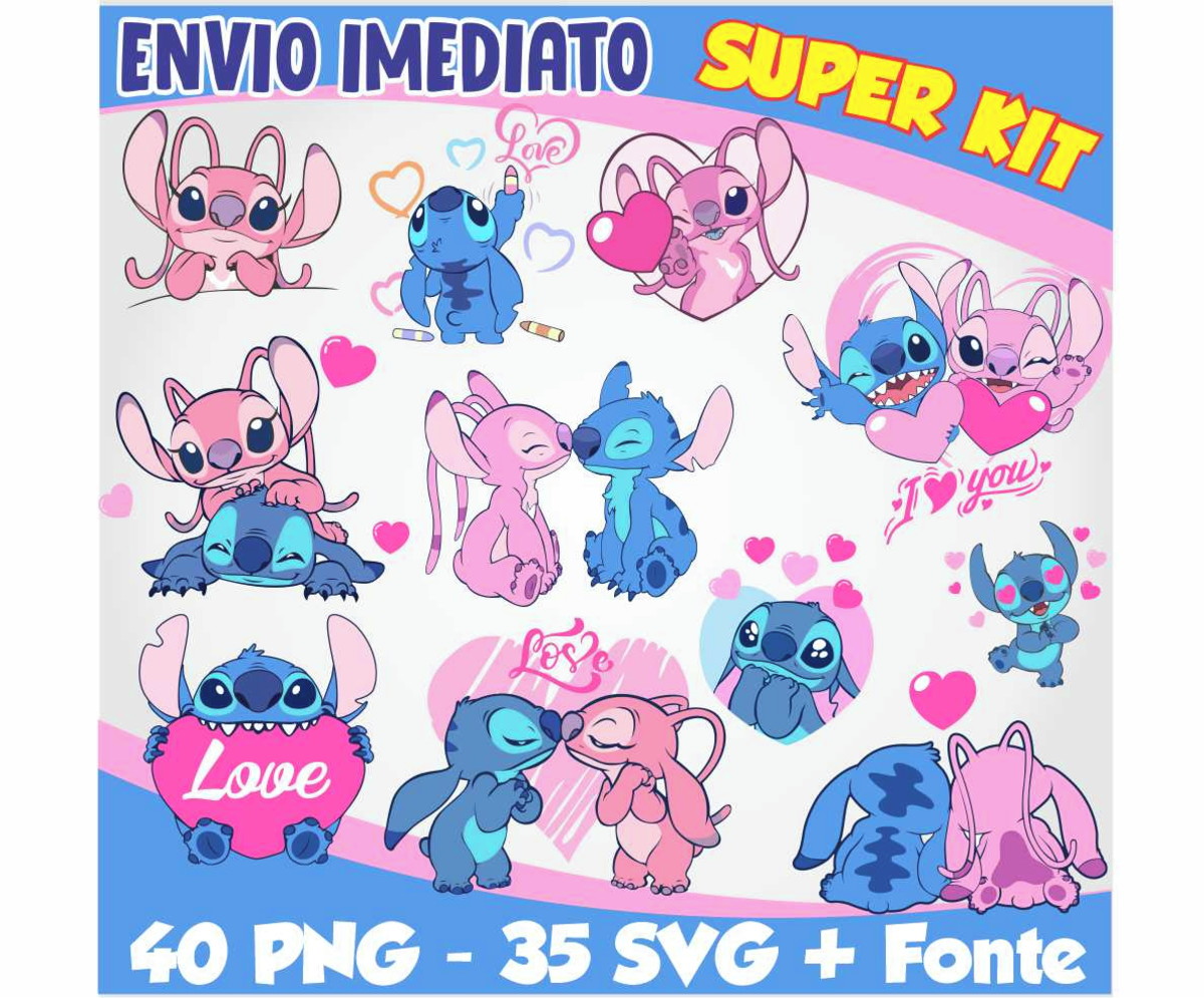 Kit Digital Stitch e Angel