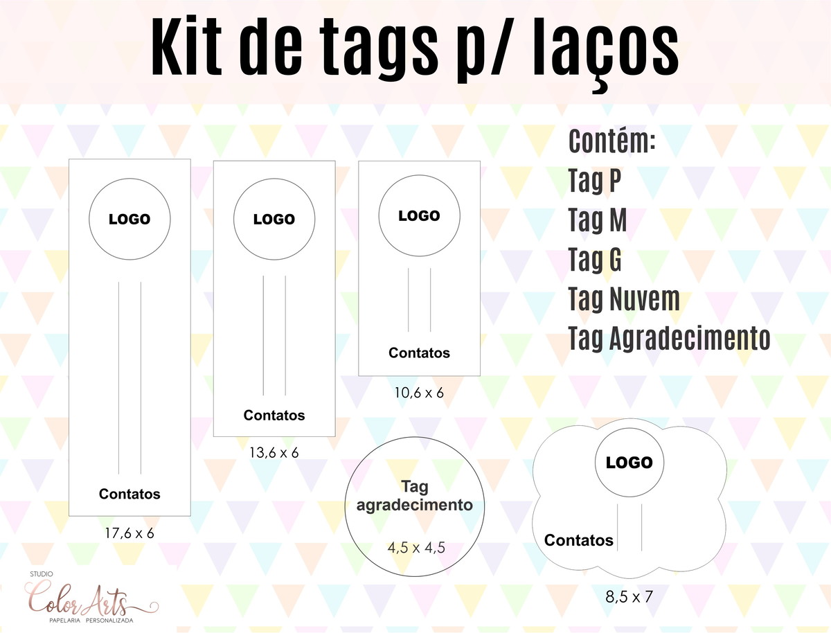 Kit Digital -tags p/ Laços
