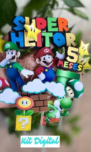 Kit Digital Topo Bolo Super Mario