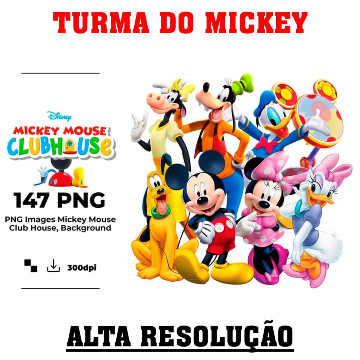 Kit Digital Turma Do Mickey