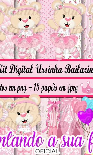 Kit Digital Ursinha Bailarina