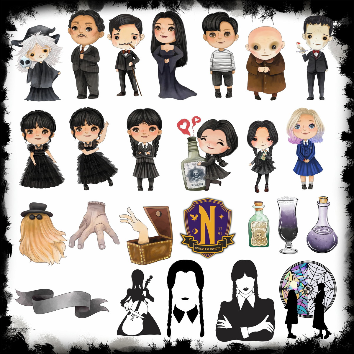 Kit Digital - Wandinha - Imagem 3
