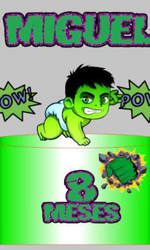 M136 - Topo de Bolo Hulk Baby
