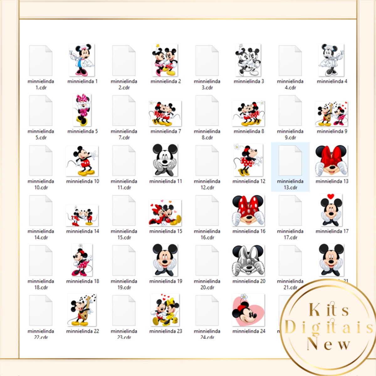 Mickey E Minnie Kit Digital - Imagem 2