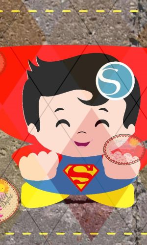 PERSONAGEM SUPER HOMEM CUTE EM Camadas - 1438 STUDIO
