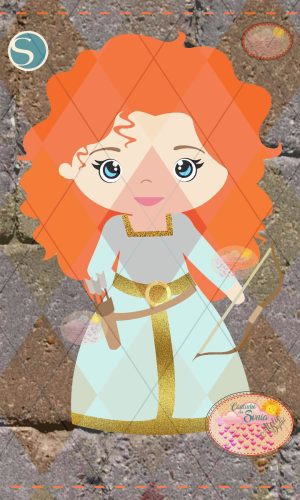 PERSONAGEM VALENTE EM Camadas - 1207 PRINCESA STUDIO