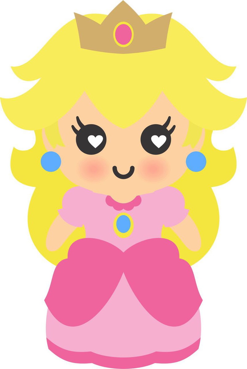 Princesa Peach em Camadas + 4 Arquivos a Sua Escolha