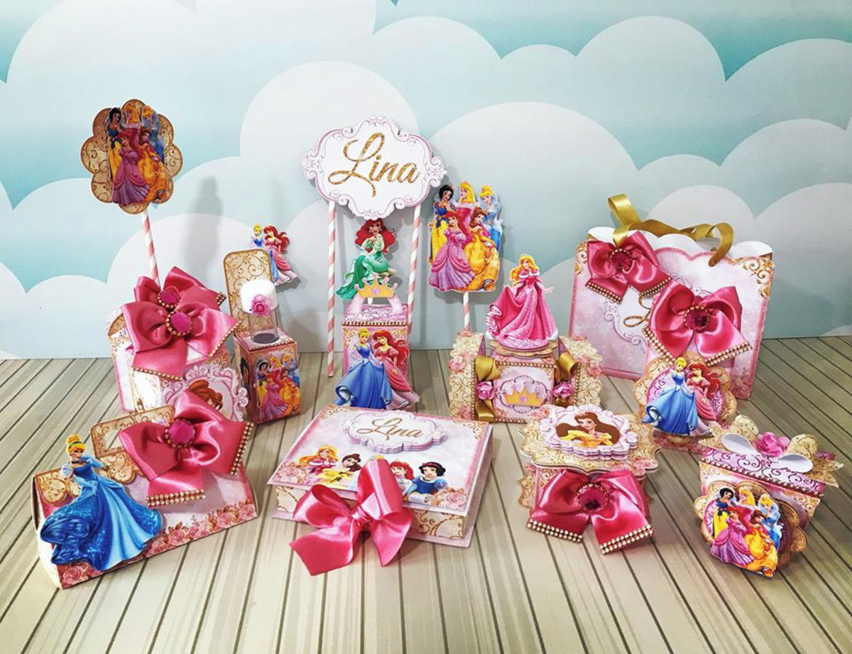 Princesas Luxo 2609 - Combo de Arquivos de Corte Festas - Imagem 2