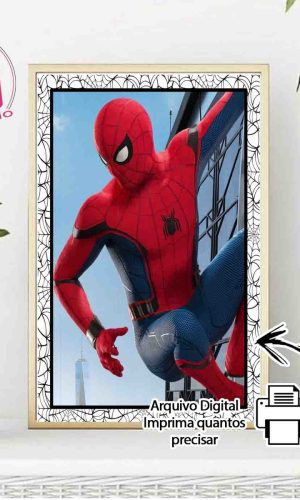 QUADRO POSTER HOMEM ARANHA - ARQUIVO DIGITAL