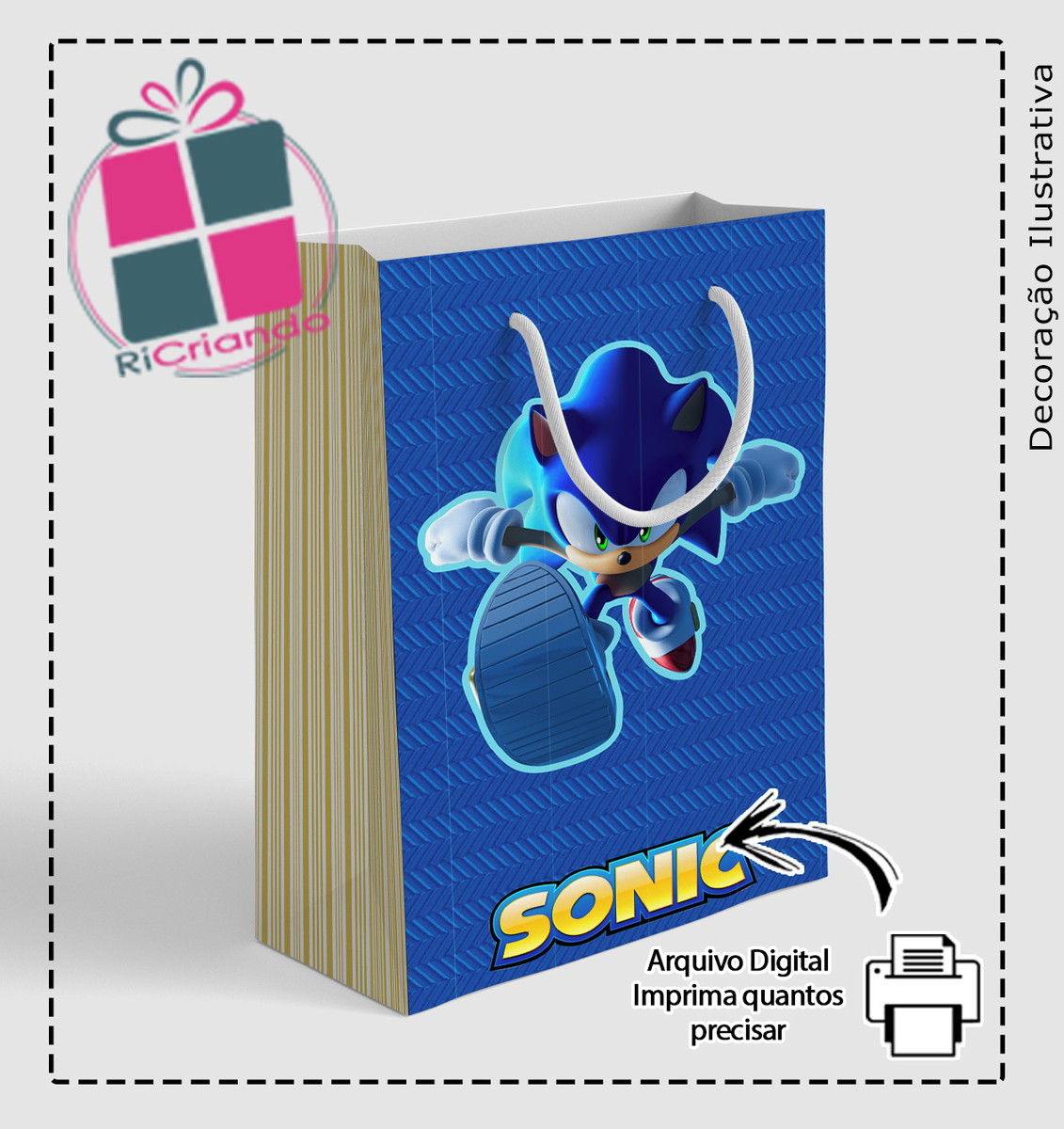 Sacola Sonic 01 - Arquivo Digital