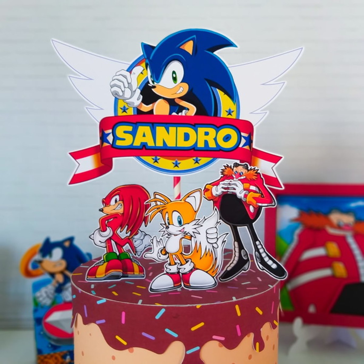 Sonic - Arquivos de Corte Studio e pdf + Fotos 524 - Imagem 4
