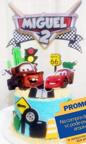 Studio/pdf Arquivo de Corte Topo de Bolo Carros 3