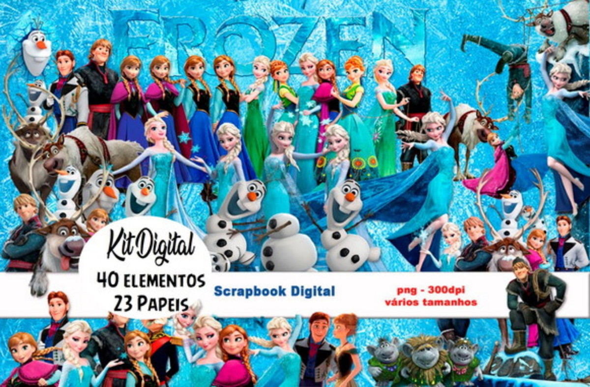 Super kit Digital Frozen PNG - Scrapbook