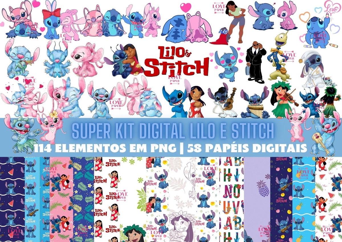 Super Kit Digital Lilo e Stitch