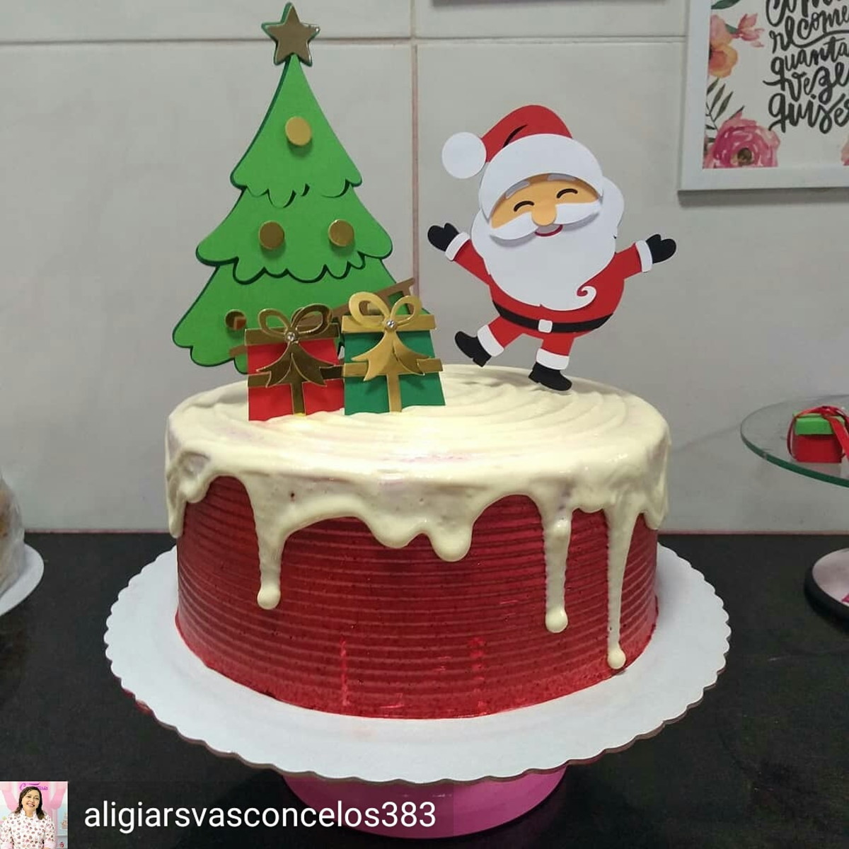 TOPO DE BOLO ARQUIVO DE CORTE NATALINO 2 - Imagem 2