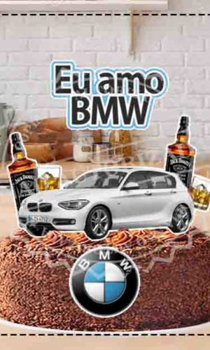 TOPO DE BOLO CARRO BMW - ARQUIVO DIGITAL