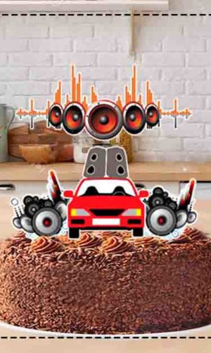 TOPO DE BOLO CARRO CARRO DE SOM 01 - ARQUIVO DIGITAL