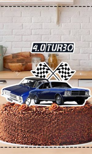 Topo de Bolo Carros Antigos 4711 - Arquivo Digital