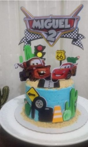 Topo de bolo Carros Arquivo de corte camadas 1